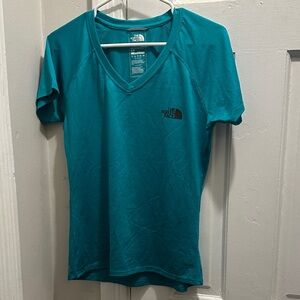 The North Face Women's Turquoise V-Neck Tee